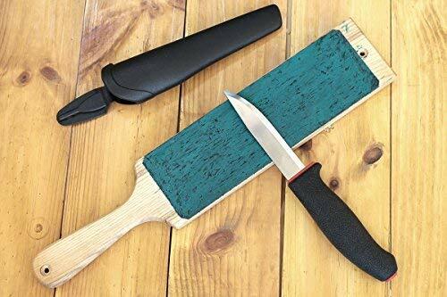 Leather Strop Paddle Strop Sharpening Knife Knives + Polish Compound BeaverCraft