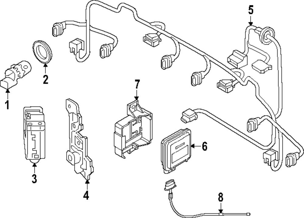 Genuine Audi Blind Spot Detection System Warning Sensor Bracket 80A-907-694