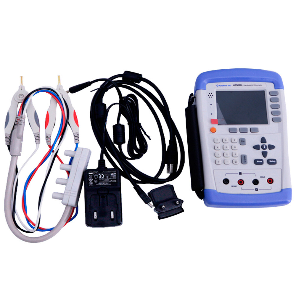 Handheld Micro Ohm Meter DC Voltage Battery Resistance Tester Data Hold Function