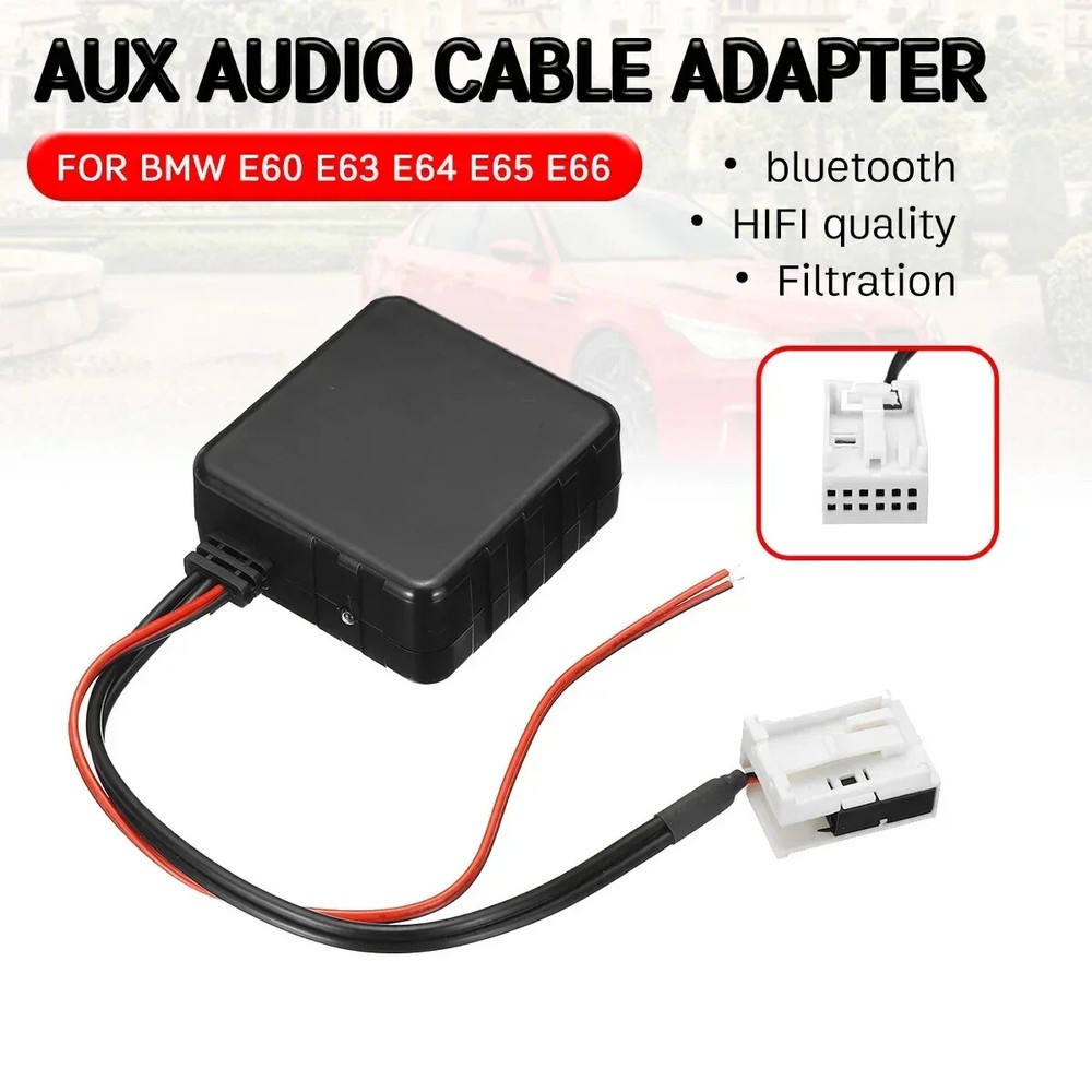 bluetooth Aux Receiver Cable Adapter Hifi Quality for BMW E60 E63 E64 E65 E90