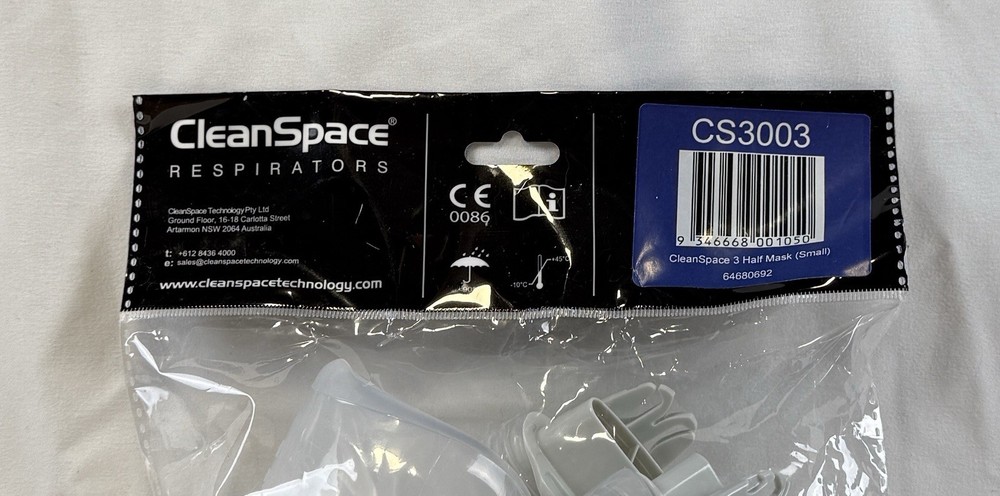 CleanSpace CS3003 Half Mask – Size Small – Compatible with CleanSpace HALO PAPR