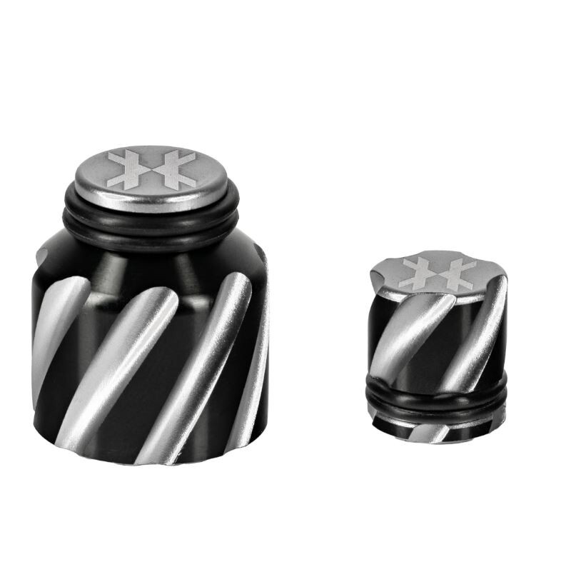 HK Army Paintball Elite Thread/Fill Nipple Protector Kit Orbit Silver