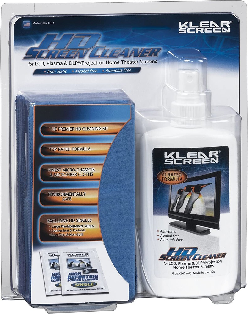 Klear Screen 8oz High Definition Screen Cleaner Kit (KS-HDK) LCD Plasma