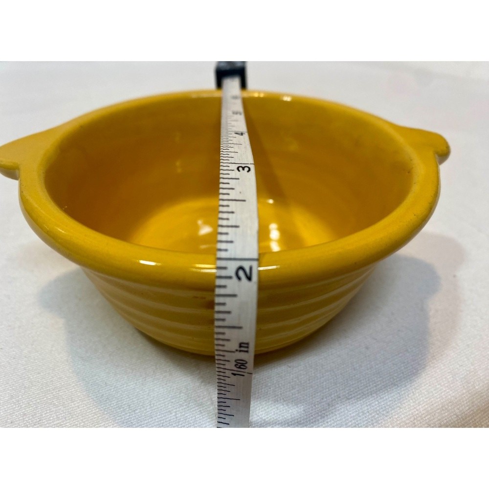 Vintage Bauer Yellow 4" Individual Baker Open Ring Ware