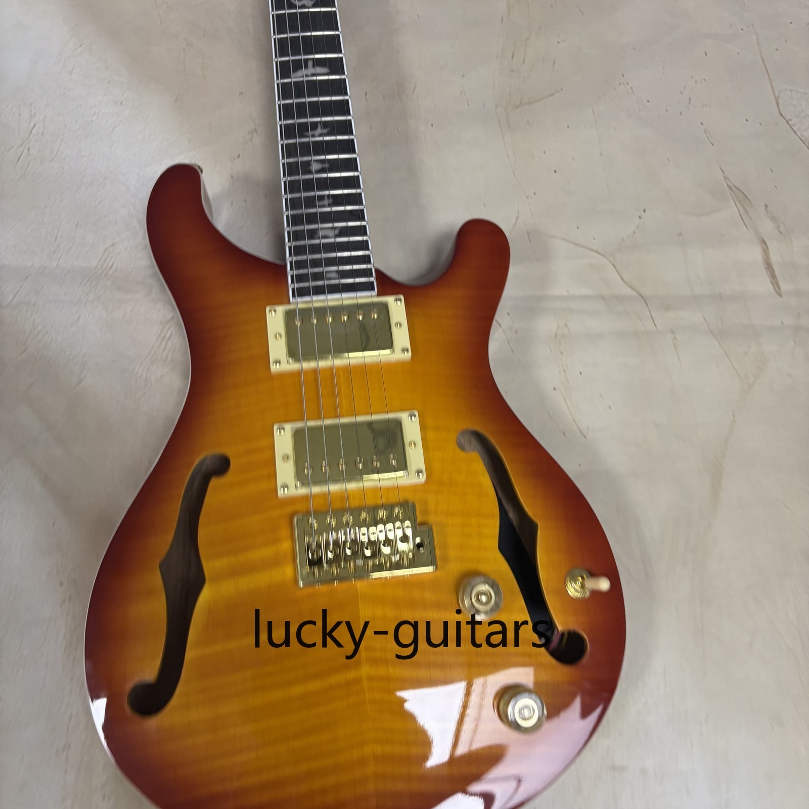 Custom PRS Electric Guitar 2H Pickups Flame Maple Top Bird inlay US Warehouse
