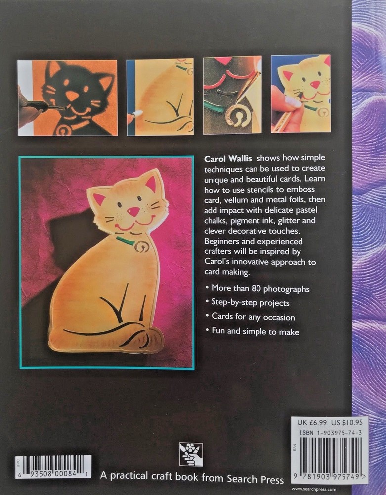 Handmade Embossed Greeting Cards Using Stencils Carol Wallis - Search Press