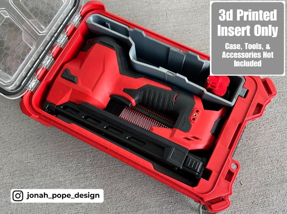 Milwaukee Packout Insert for M12 Cable Stapler | Jonah Pope Design (Insert-only)