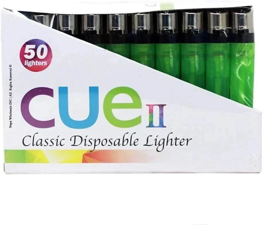 Classic Lighters, Assorted Colors, Regular Size, Long Lasting, 50-Count Tray