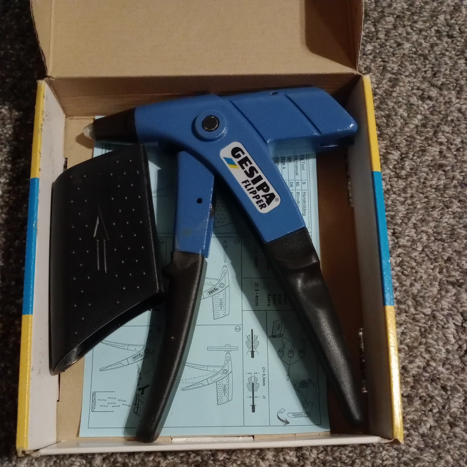 Gesipa Flipper Blind Rivet Hand Tool TOOL ONLY NO ACCESSORIES German Made