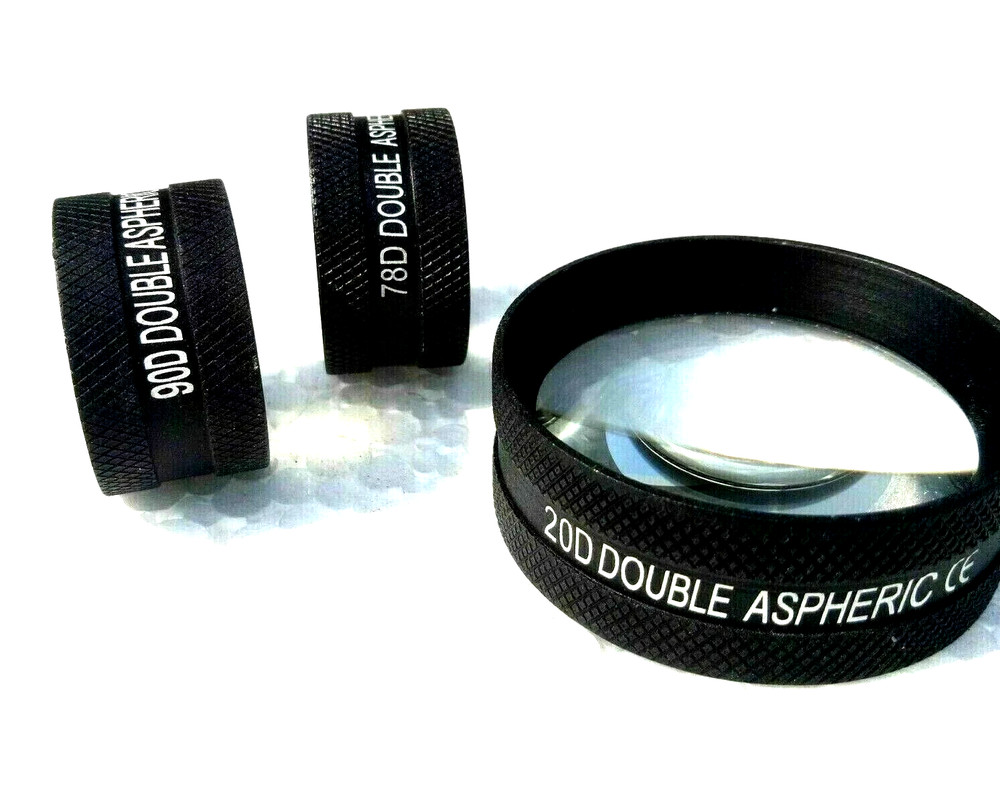 Double Aspheric Lens Combo Black 20D 90D & 78D Lens Optometry