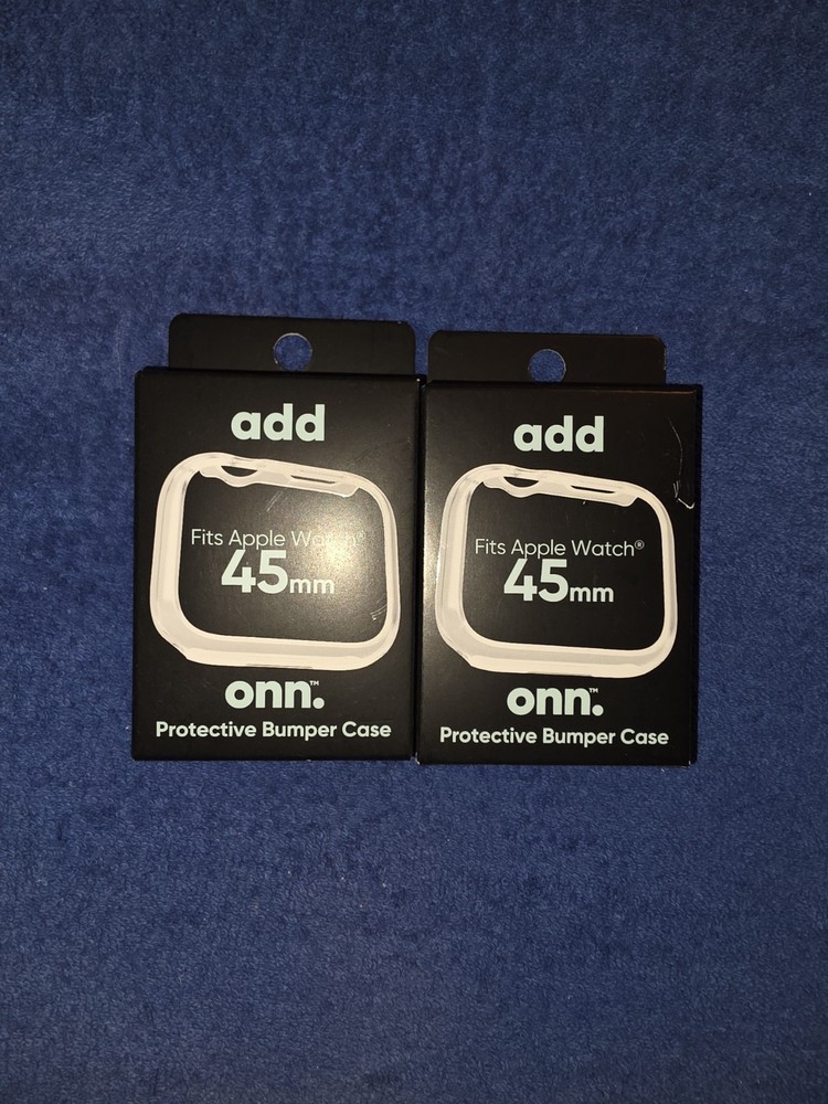 Onn Protective Bumper Case for Apple Watch 45mm New