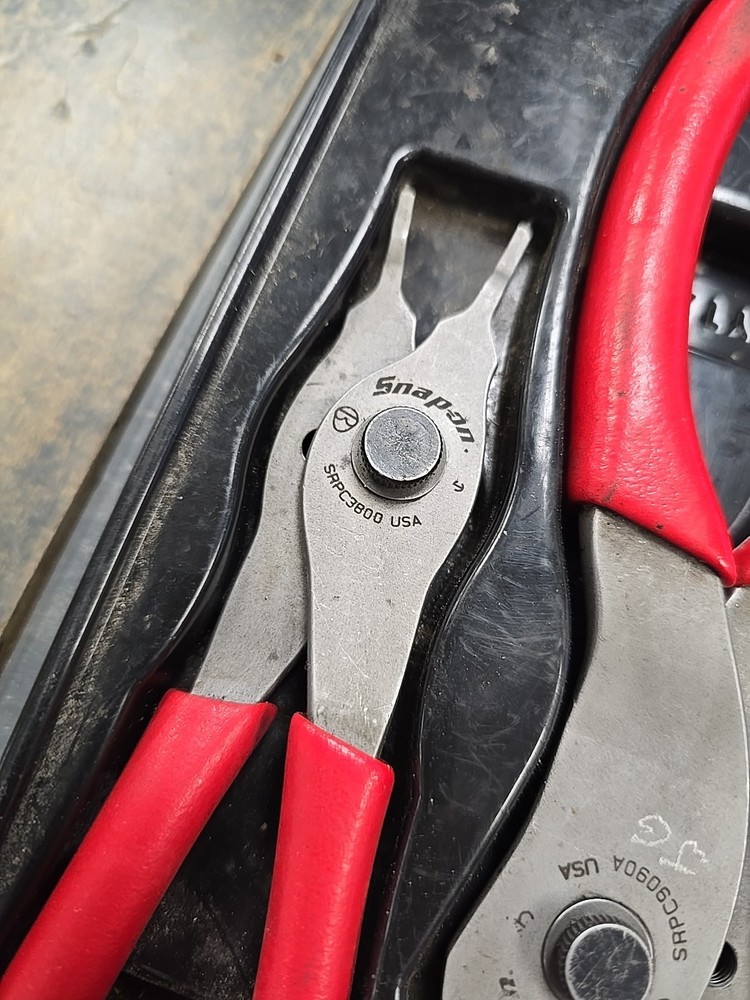 Snap On SRPC3800 SRPC9045A SRPC9090A 5 pc Convertible Snap Ring Plier Set RED