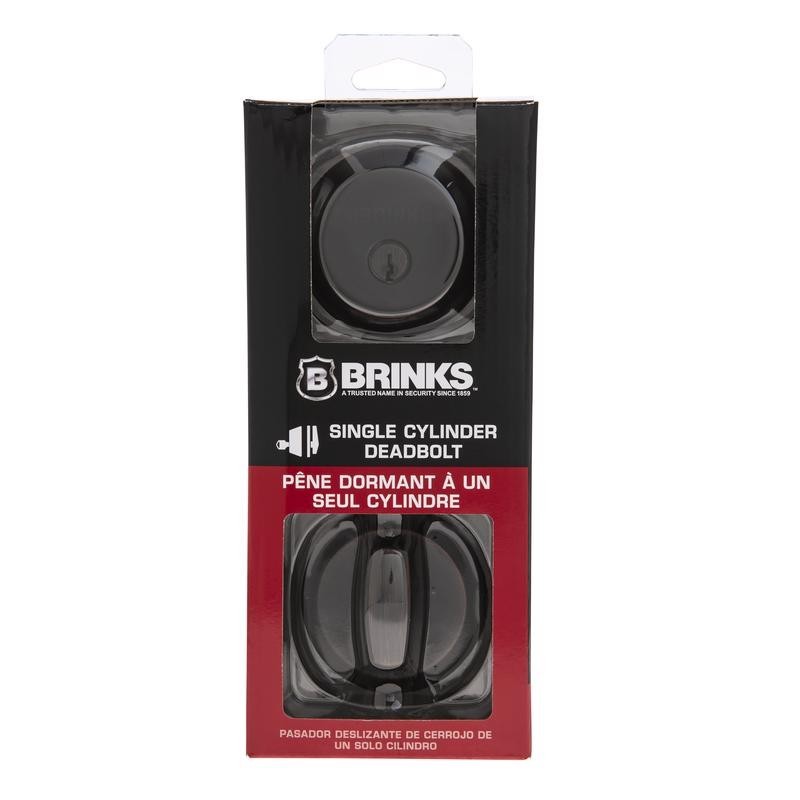 New Brinks Push Pull Rotate Oil Rubbed Bronze Steel Deadbolt