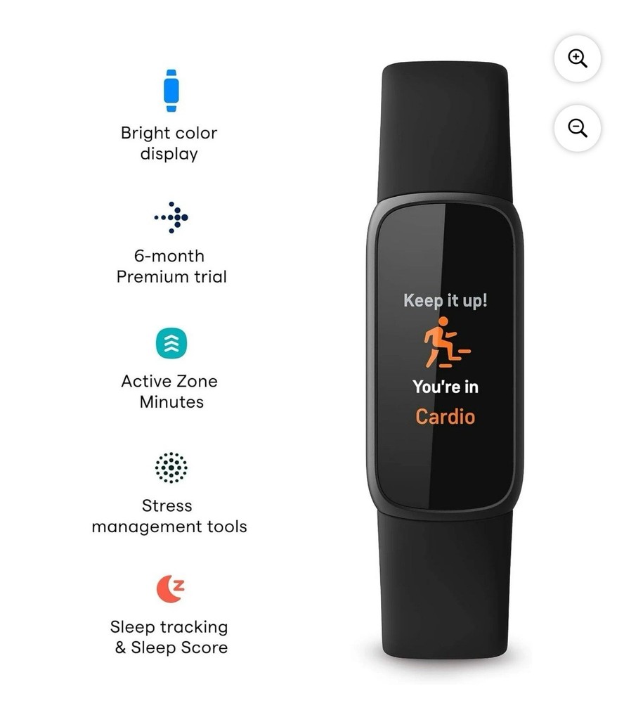 Fitbit Luxe Fitness & Wellness Tracker Black/Graphite