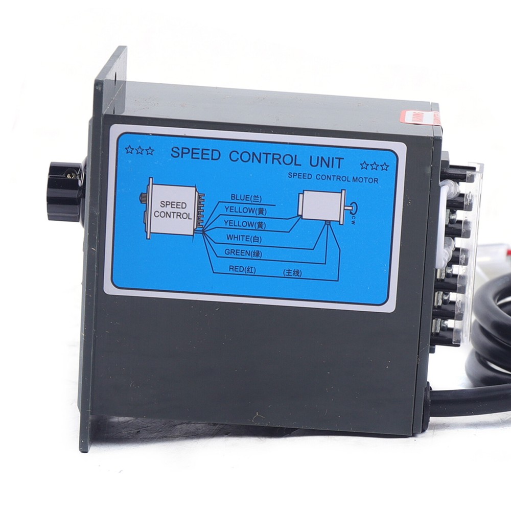 90W AC gear motor electric motor variable speed controller 1:20 Reduction Ratio