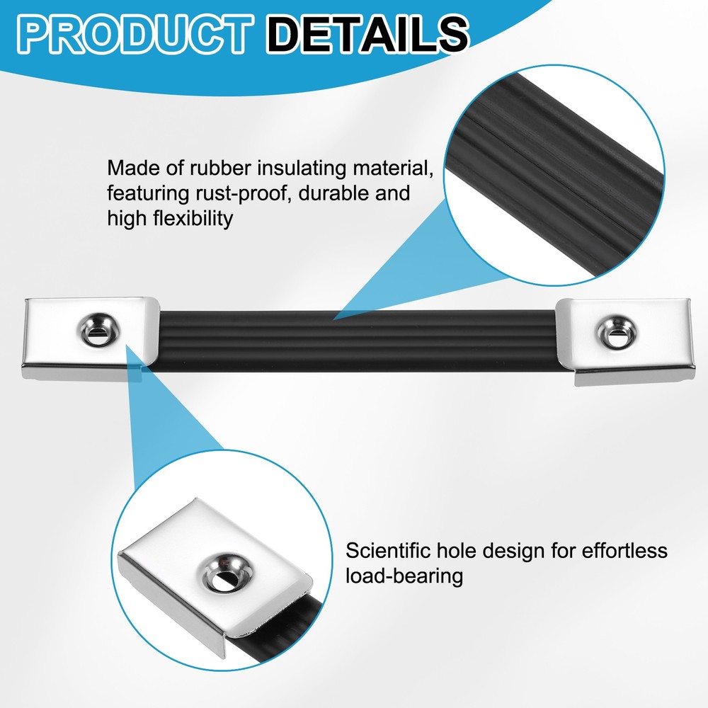 8 Inches Speaker Cabinet Strap Handles, Handle Pull for Speaker Case, Silver