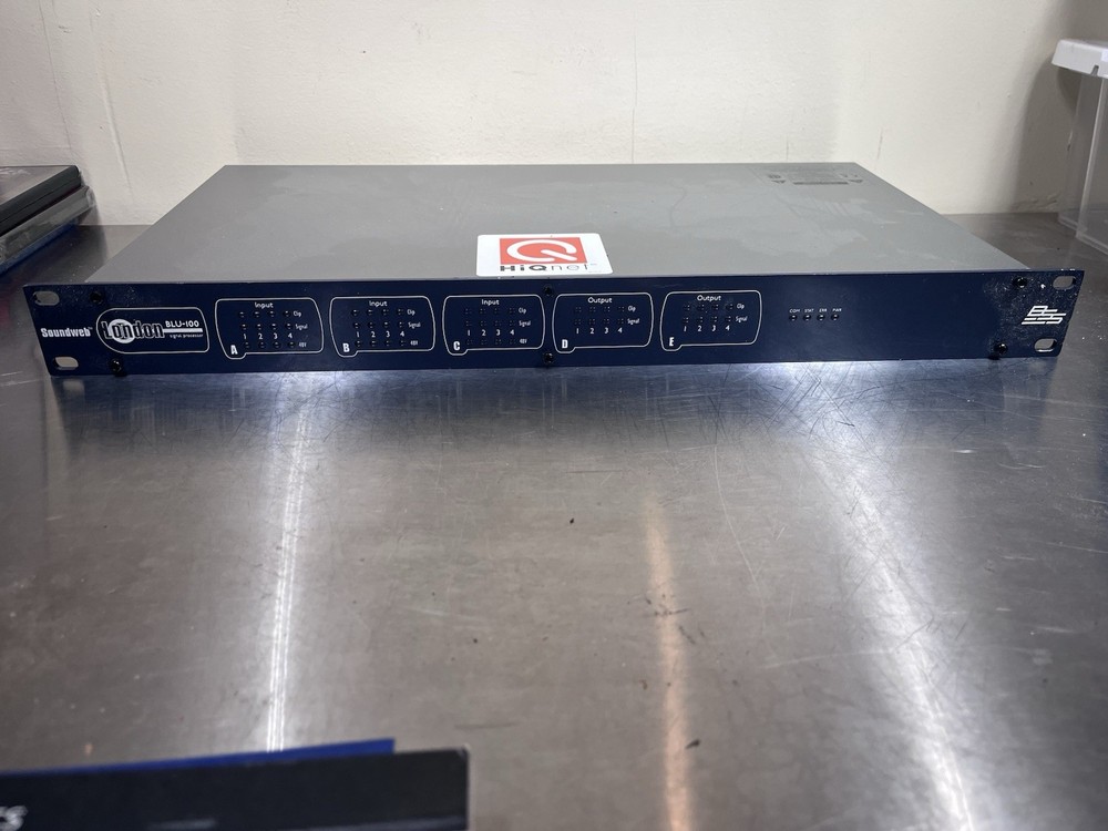 Free Shipping! BSS Soundweb BLU100 Rack Mount Signal Processor
