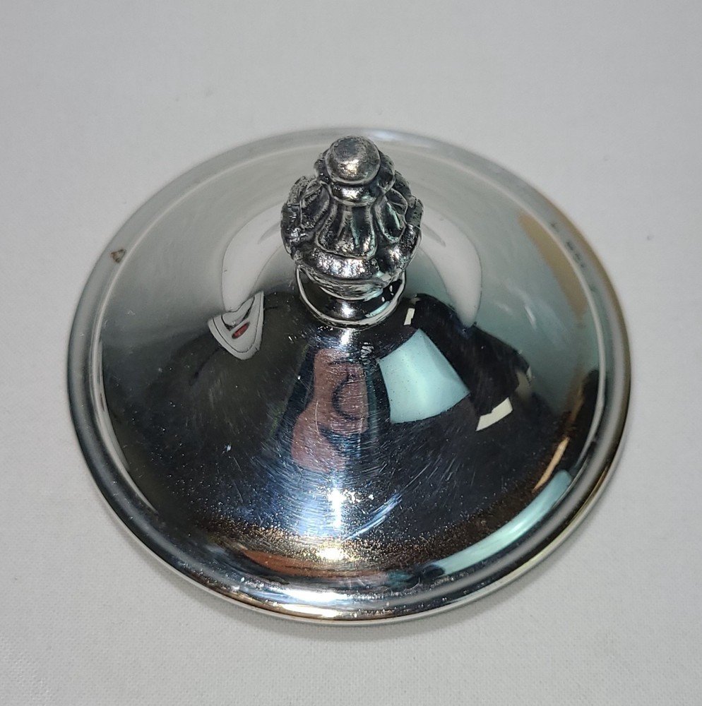 Pickle Castor Insert Lid Silverplate Vintage