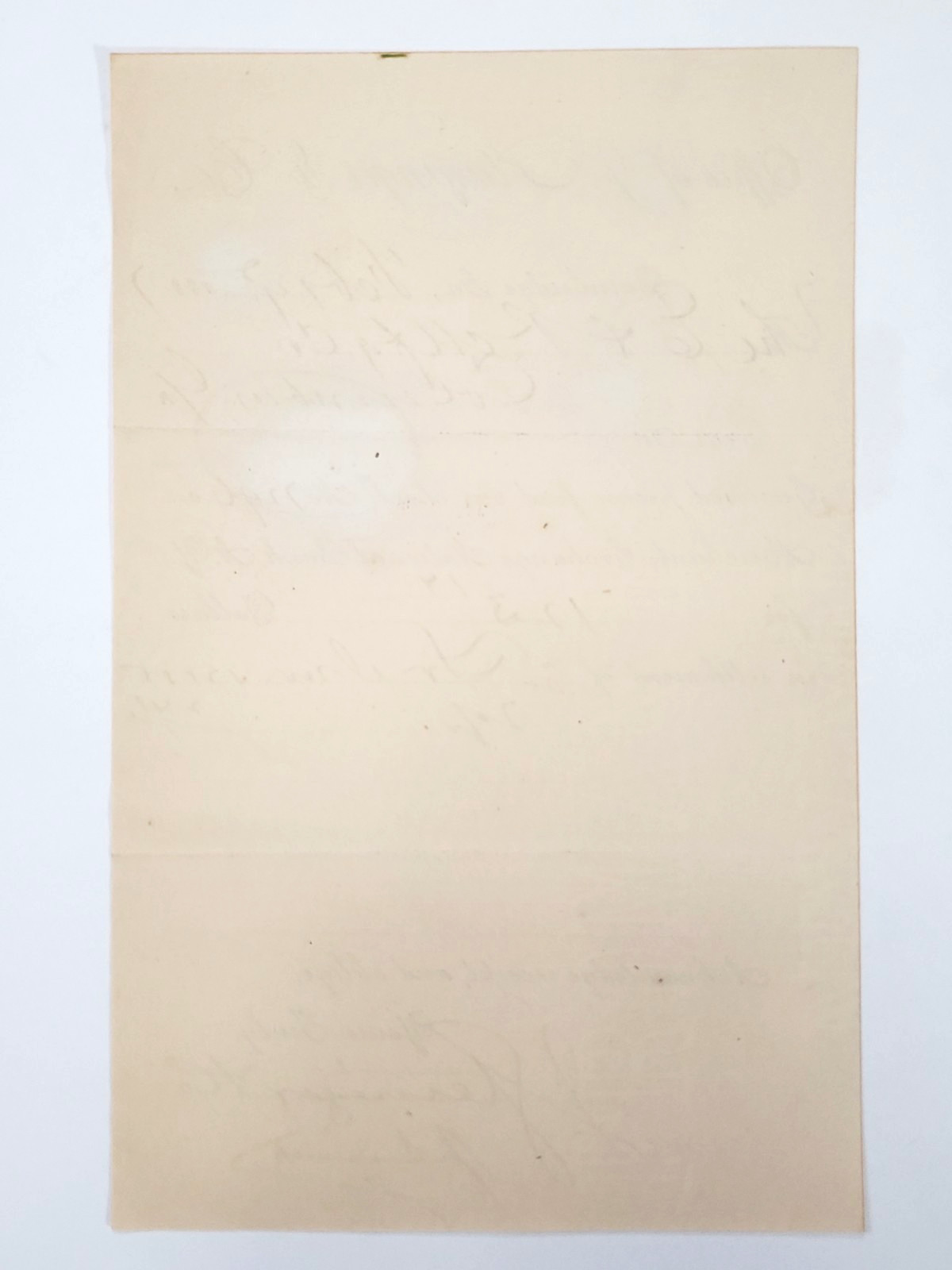 1887 Document, J. Steininger & Co, Bainbridge, GA