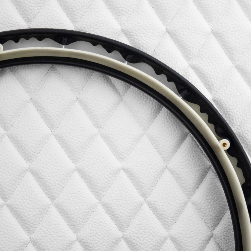 18" Black Vinyl Half Wrap for Forever Sharp Half Wrap Steering Wheels