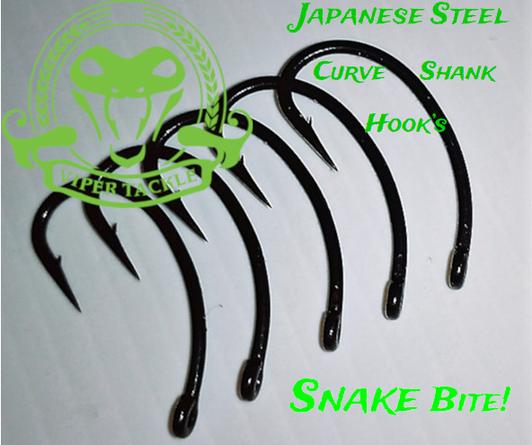 Viper Tackle Curve Shank Hooks