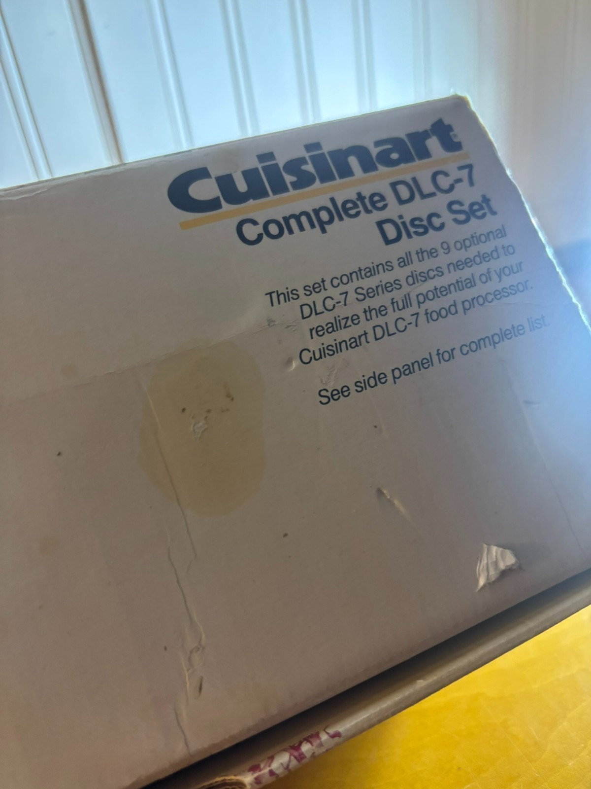 Cuisinart DLC-7 Complete 9 Blade Disc Set in Box EUC ~ Plus DLC-037 Med. Blade