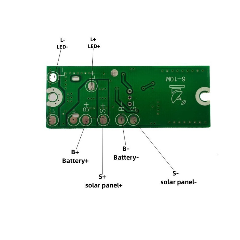 Human Body Motion Sensor Solar Light Circuit Board for Efficient Energy Use