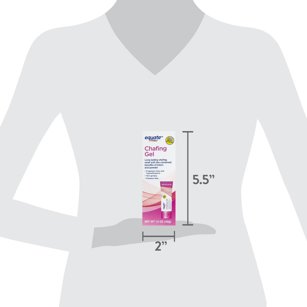 (2 pack) Equate Chafing Gel, 1.5 oz