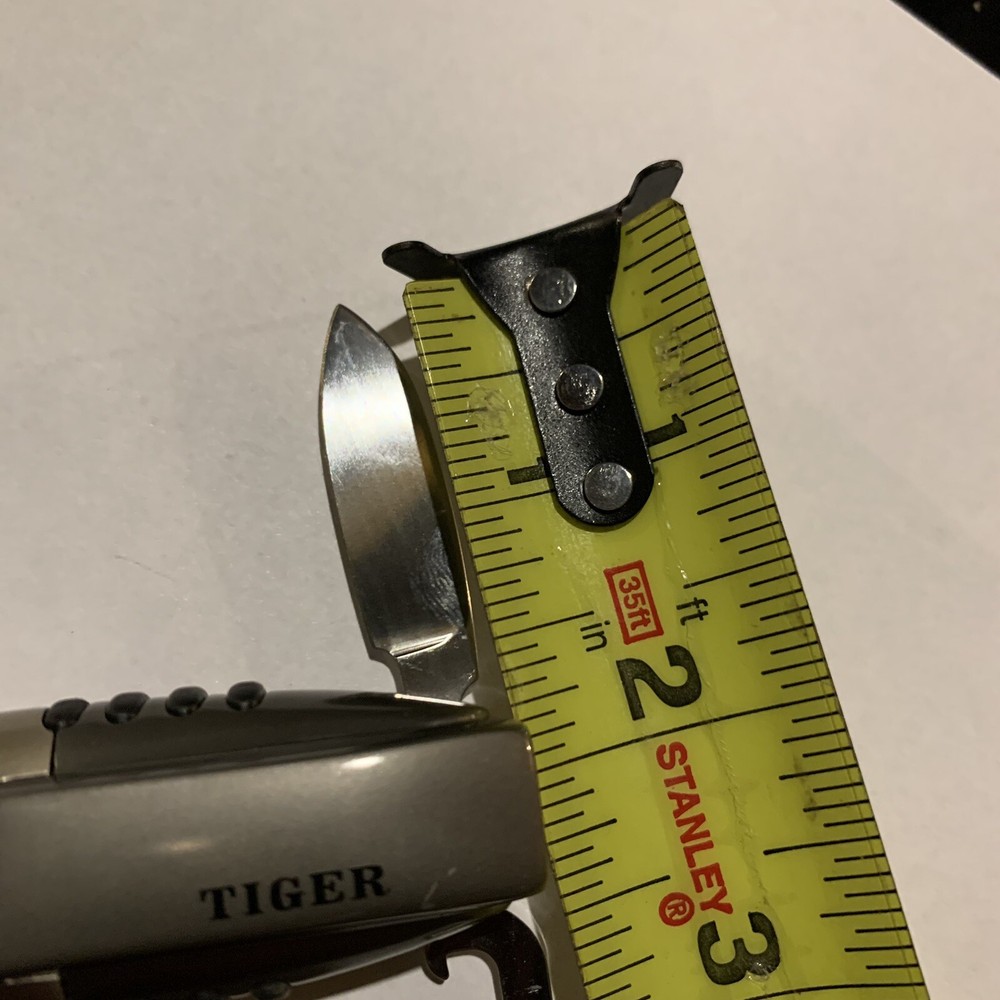 Tiger™ Classic, Vintage Single Torch Pocket Lighter Gray With Multi Tools