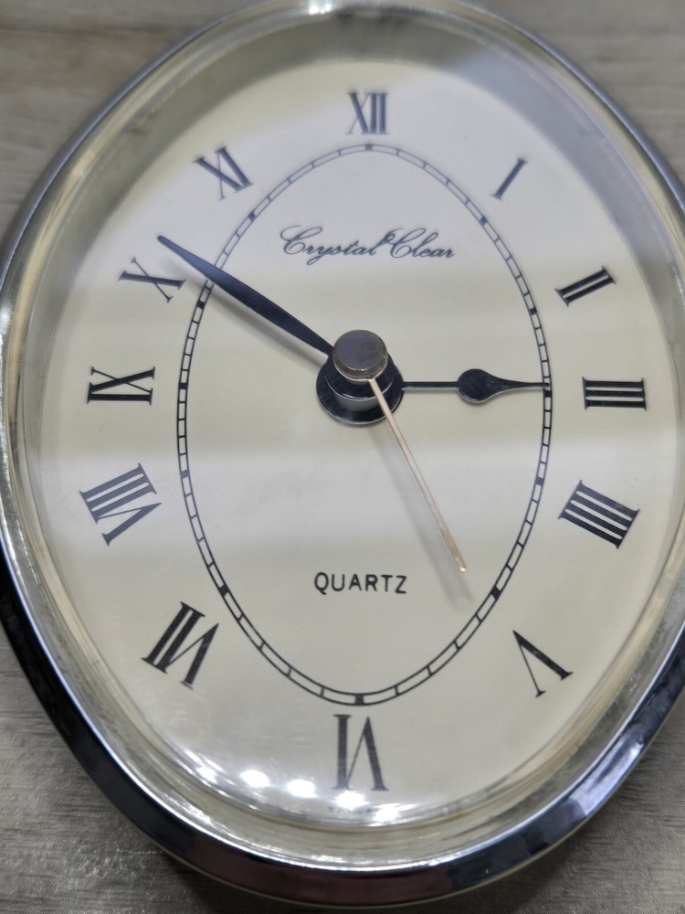 Crystal Clear Quartz Clock Desk Clock Office