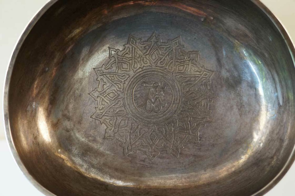 Russian Silver Gilt Kovsh dated 1854