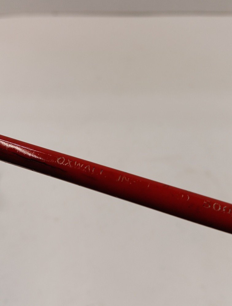 Oxwall Screwdriver Flat/Slotted Insulated 5000 Volts Red Handle 11"