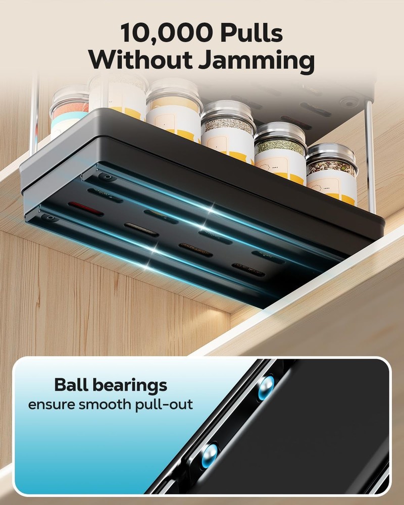 Spice Organization Cabinet-Vertical Spice Rack Pull Out-Spice Rack Organizer