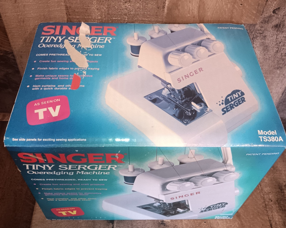 Singer Tiny Serger Overedging Sewing Machine TS380A New Open Box Please Read