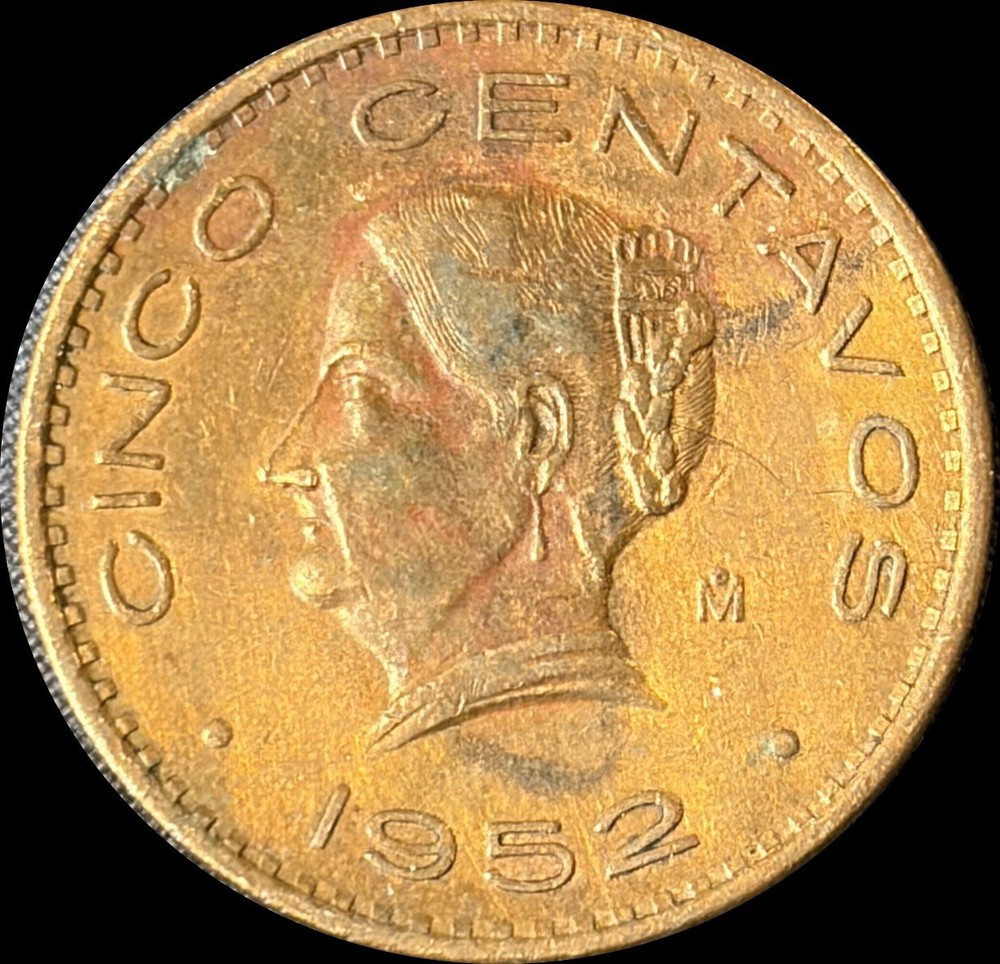 5 centavos Josefa Ortiz de Dominguez 1952