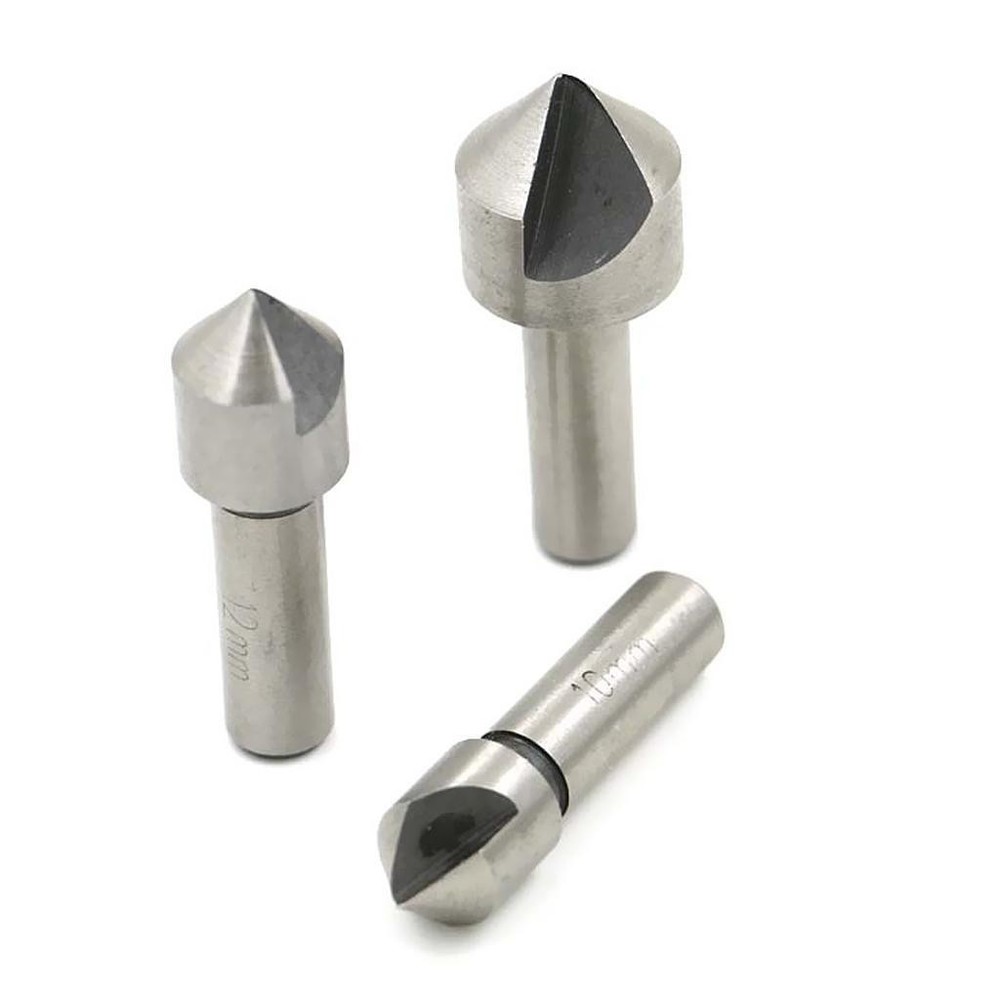 3pcs Taper End Mill HSS Chamfering Cutting Tool for