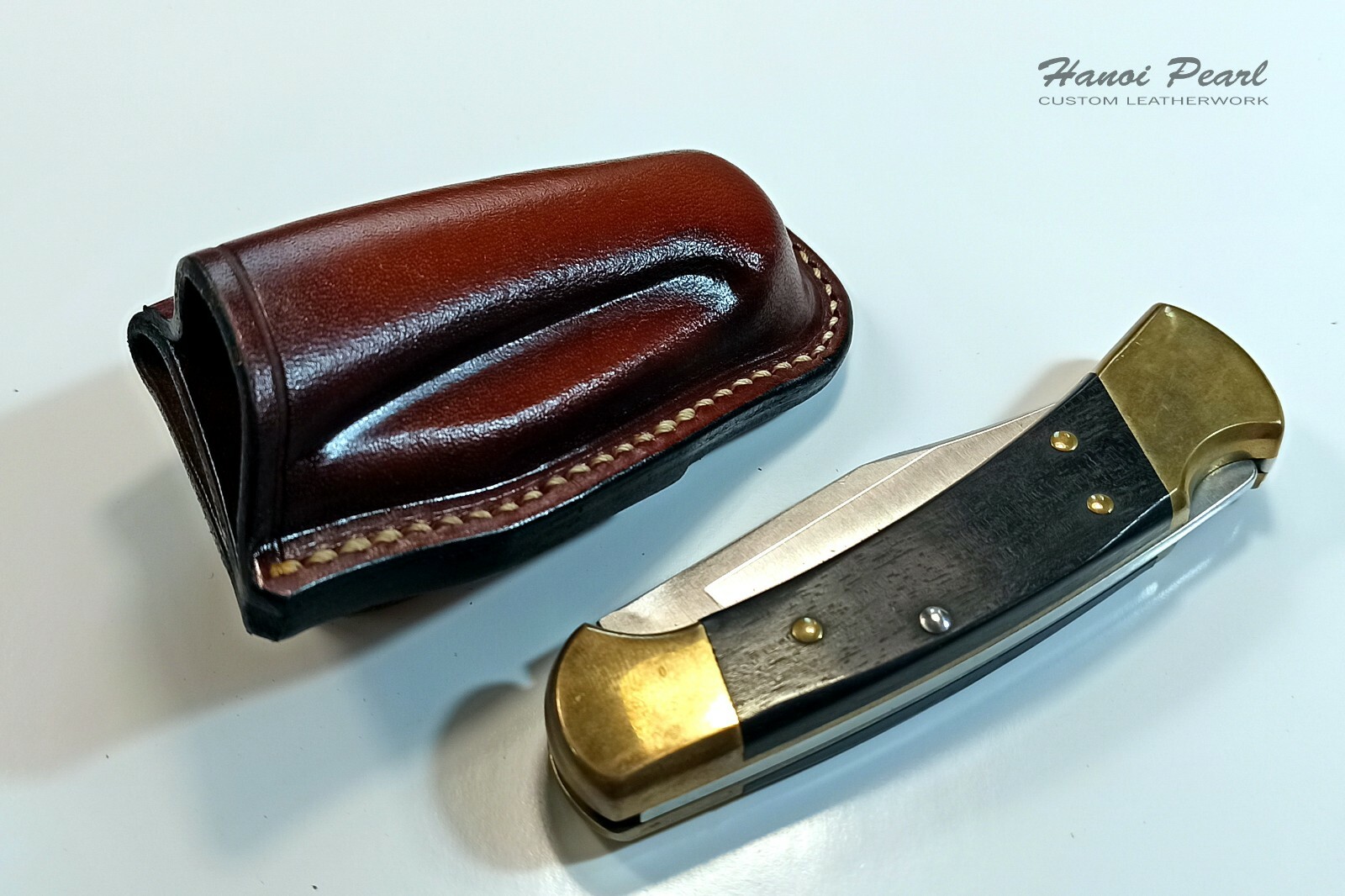 Buck 112 Ranger Sheath | Custom Cross Draw Scout Carry Leather Sheath
