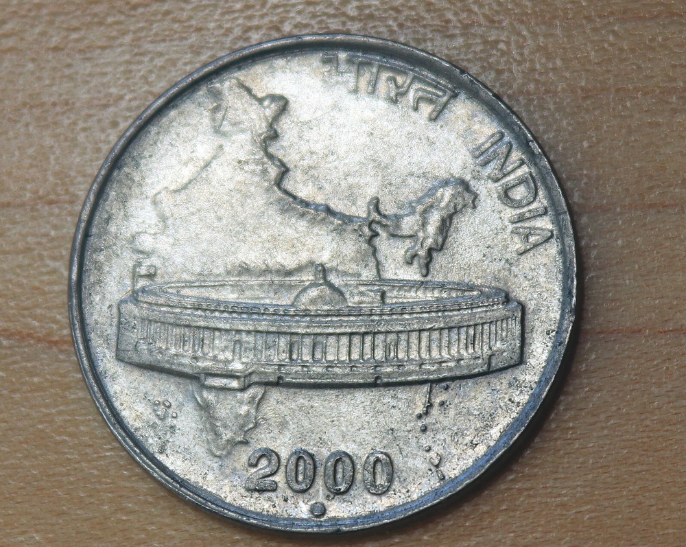 2000 India 50 Paise Noida Mint