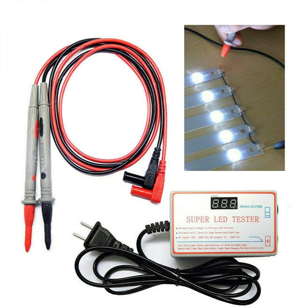 LED Light and TV Backlight Tester, 0-300V Adaptive Voltage Small, black