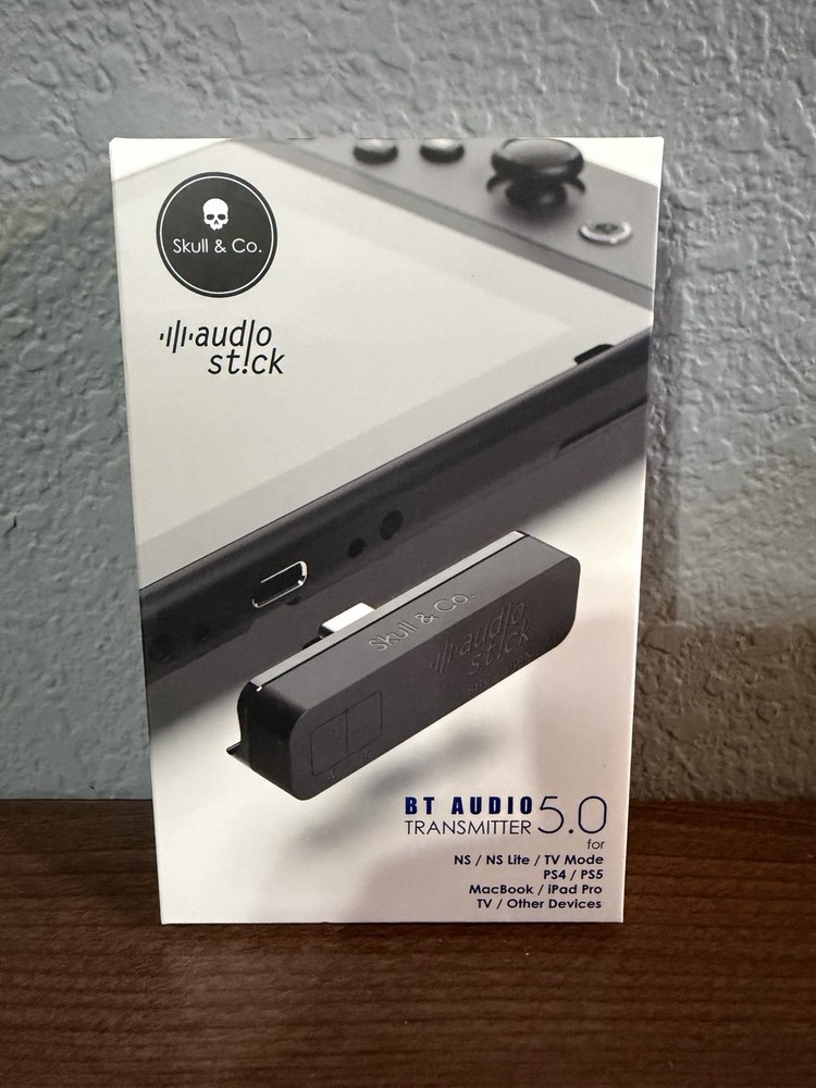 Skull & Co. BT Audio Transmitter Stick Nintendo Switch/Lite, PS5 / PS4 ipad NEW