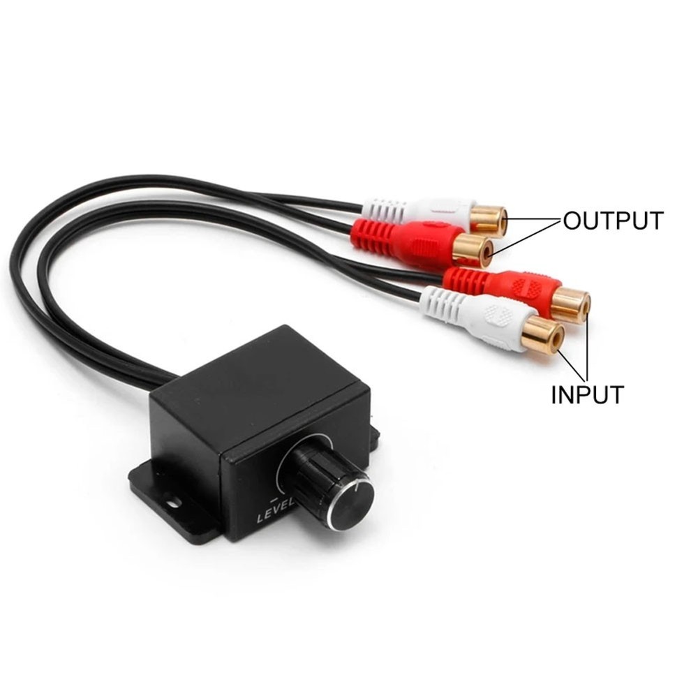 Universal RCA Level Controller Car Audio Amplifier Audio Adjuster Control Knob