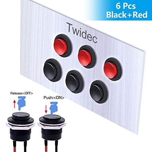 /10Pcs Momentary Push Button Switch SPST AC250V/3A AC125V/6A Mini Multicolor