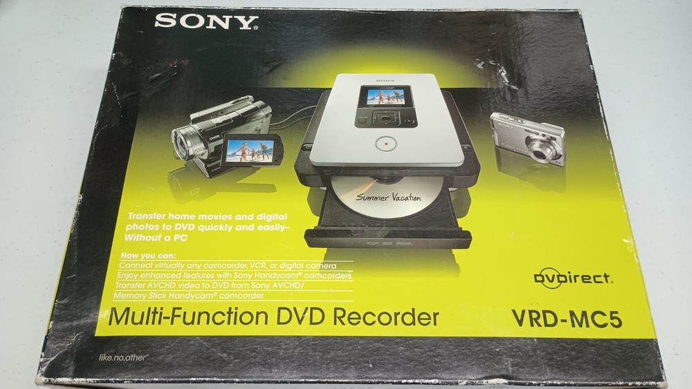 Sony VRD-MC5 Multi-Function DVD Recorder for Camcorder, VCR, DVR