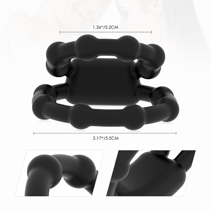 Ball-Scrotum-Stretcher-Ring-Penis Enhancer Delay Ejaculation Reusable for MEN