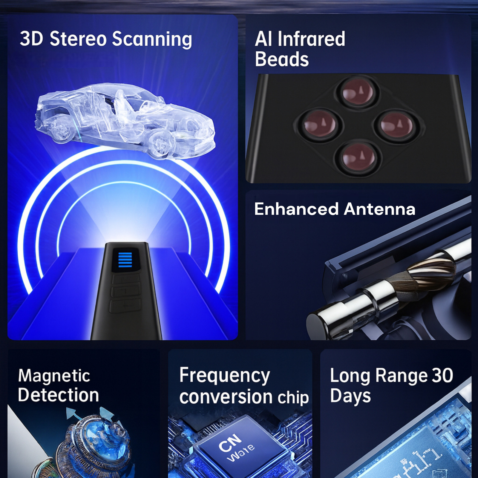 Hidden Camera Detector GPS Tracker Finder Anti Spy Bug Privacy Protection Device