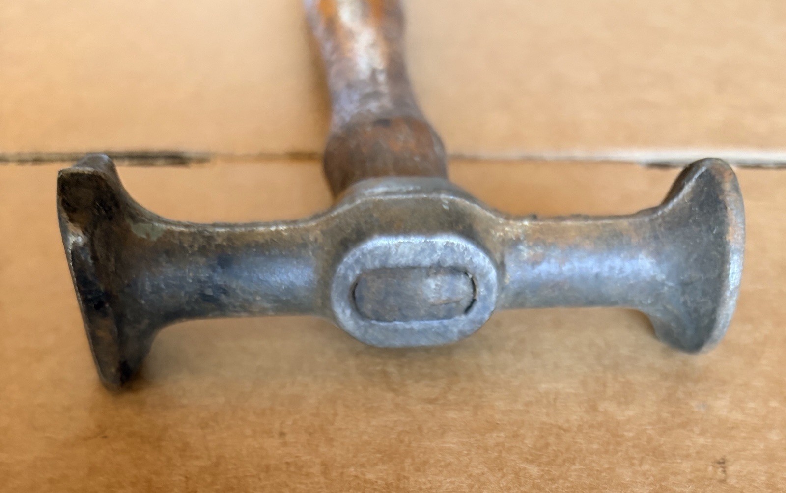 Vintage Auto Body Double Faced Planishing Hammer Repair Metalworker 12oz 12”