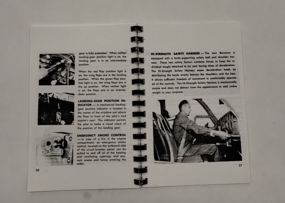 Beechcraft Bonanza Model E35 Owner's Manual-Copy