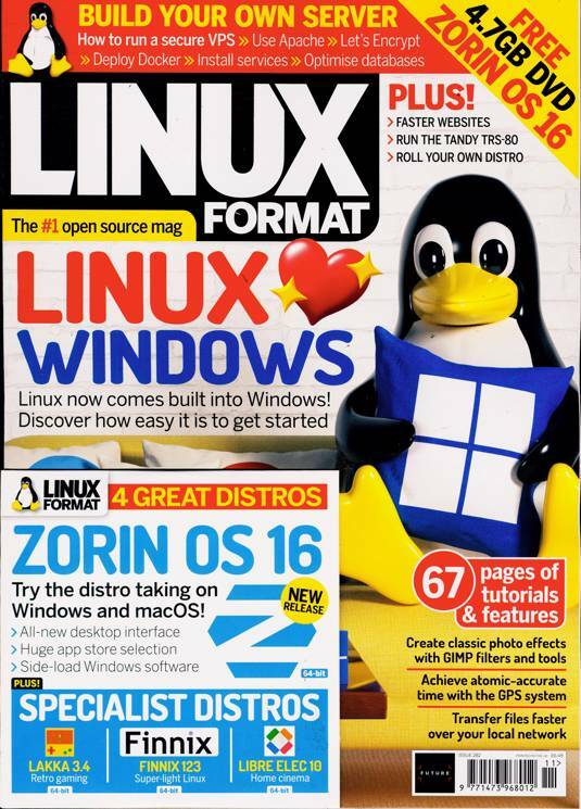 LINUX FORMAT MAGAZINE #282 | NOV 2021 | LINUX LOVES WINDOWS | FREE DVD