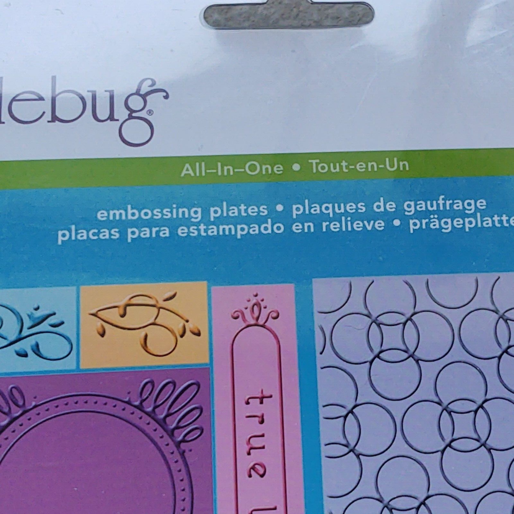 Cuttlebug Embossing Plates True Love All-In-1 System Card Kit Positive Negative