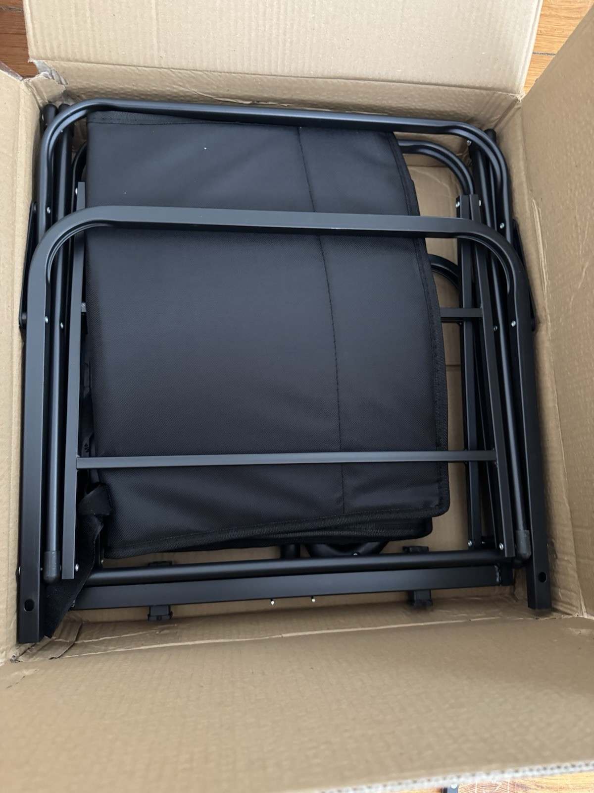 Foldable Heavy Duty Utility Wagon Cart, 4 Wheels, 680 lb, Black/Blue